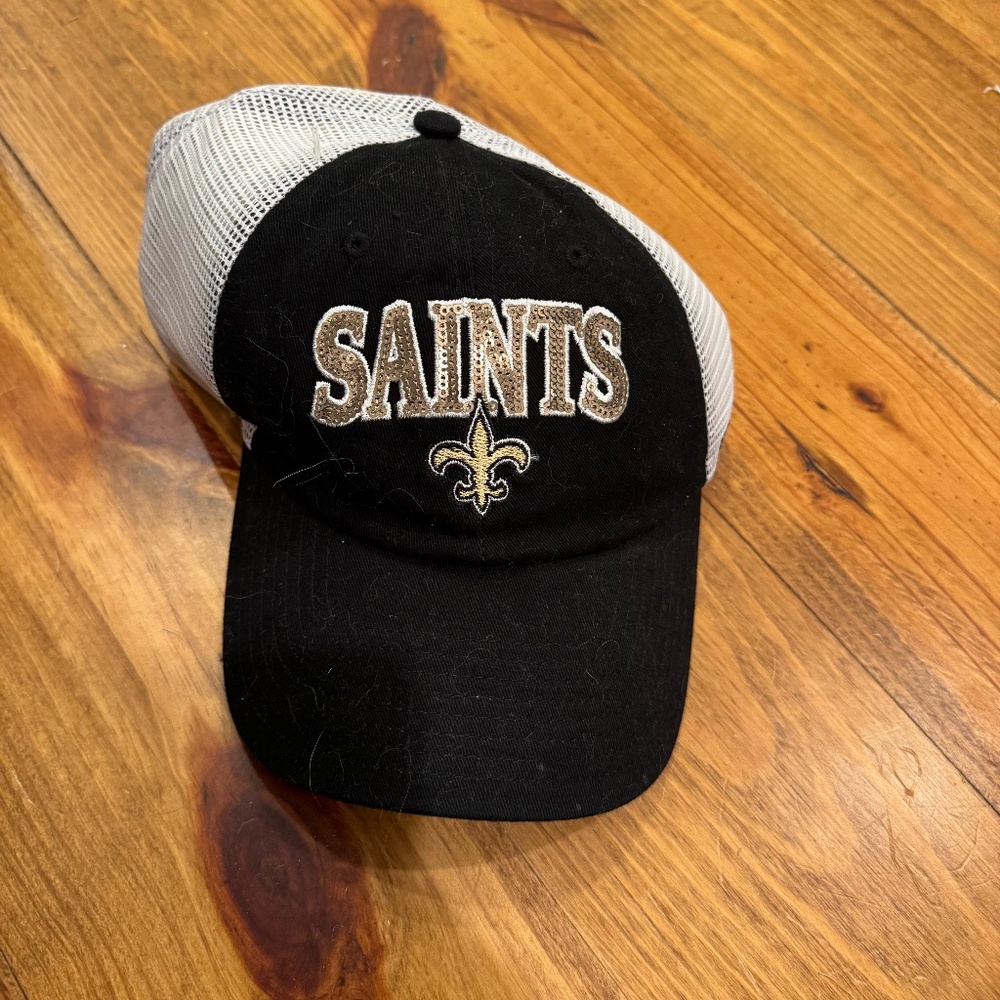 Saints Sequin Baseball Hat